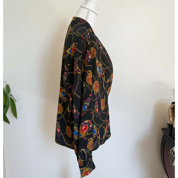 Vintage Marlis Silky Women's Shirt – 1980s-90s - Picture 4 of 13